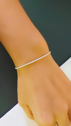 tennis silver bracelet