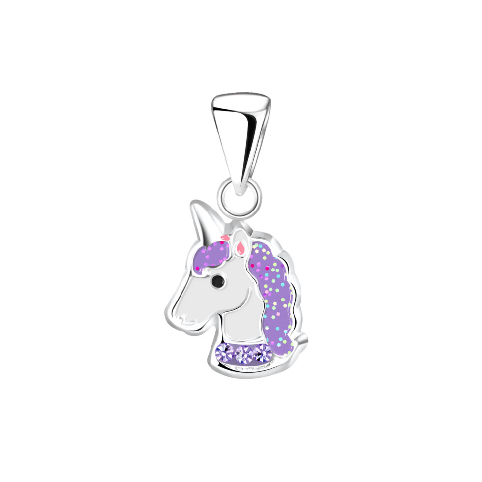 Pendant-silver-unicorn