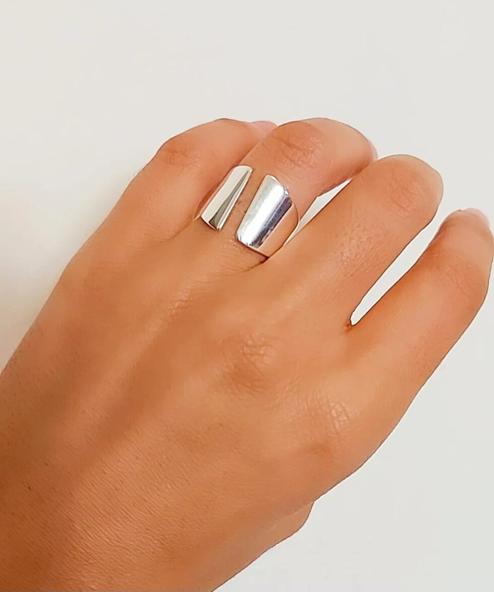 Adjustable ring silver high quality 925 sterling silver